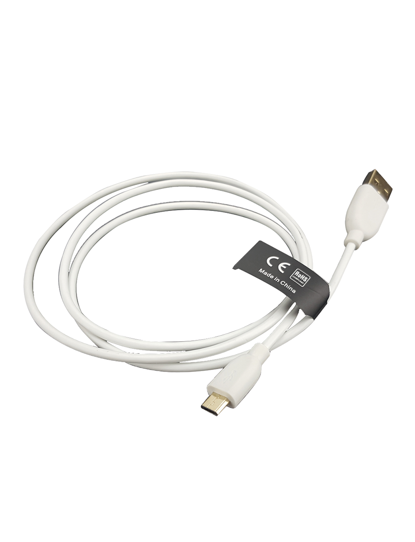 ACE 100405-WH USB-A Plug - USB-Micro B Plug Mobile Phone >> Computer White