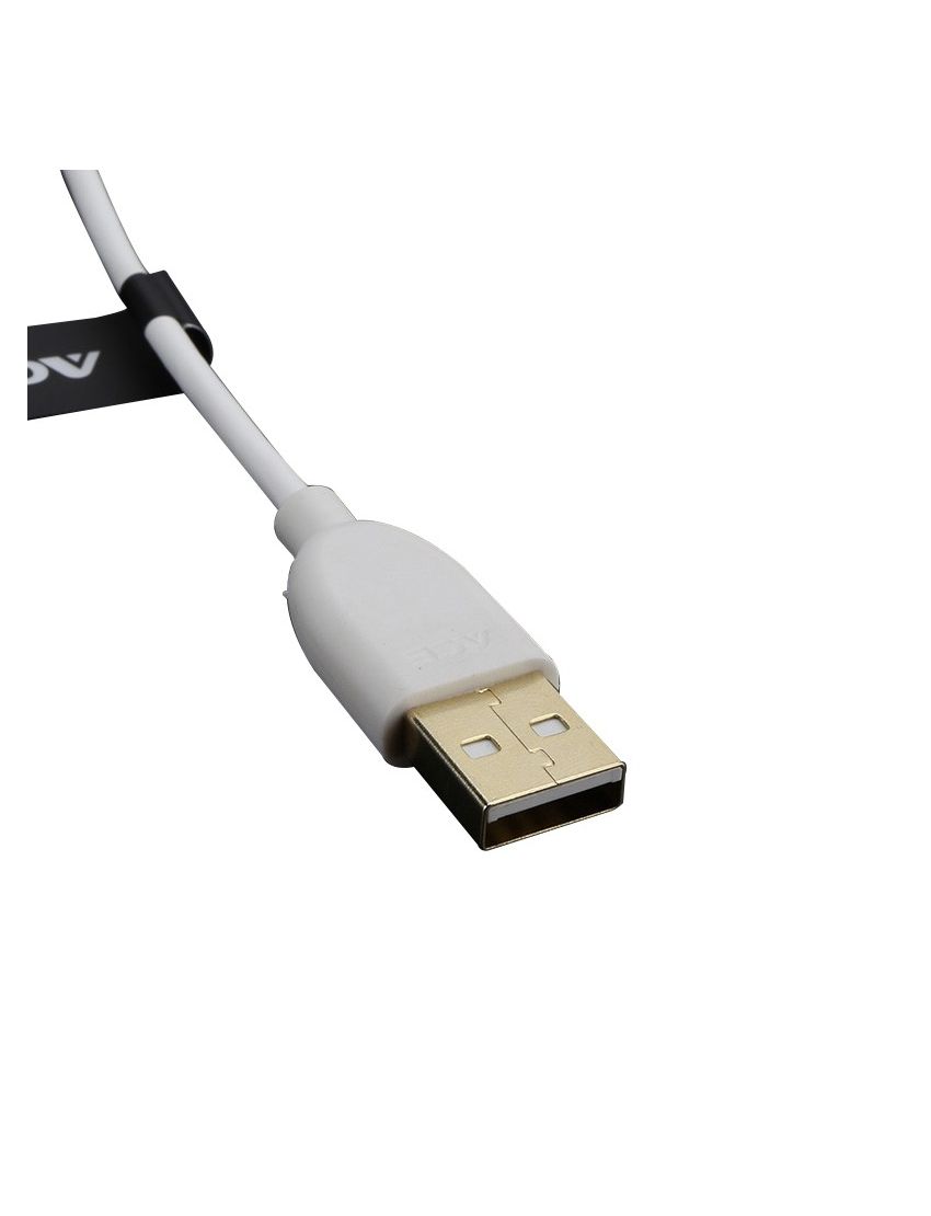 ACE 100405-WH USB-A Plug - USB-Micro B Plug Mobile Phone >> Computer White
